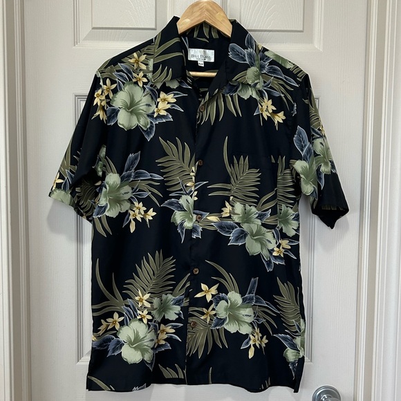 Bill Blass Men’s Hawaiian Short Sleeve Shirt - Picture 1 of 9
